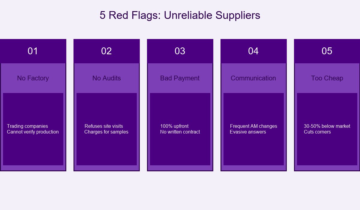 5 Red Flags Unreliable Suppliers