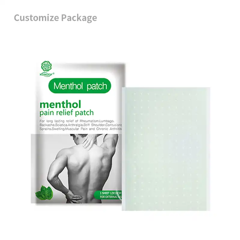 Adesivos de mentol para alívio da dor,Produtos OEM de Saúde e Bem-Estar | Fabricante de Soluções Personalizadas de Bem-Estar | Kongdy Health