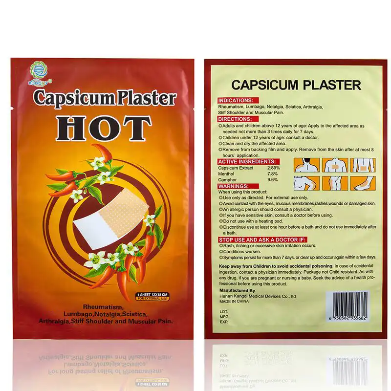 Emplastro de pimenta quente,Produtos OEM de Saúde e Bem-Estar | Fabricante de Soluções Personalizadas de Bem-Estar | Kongdy Health