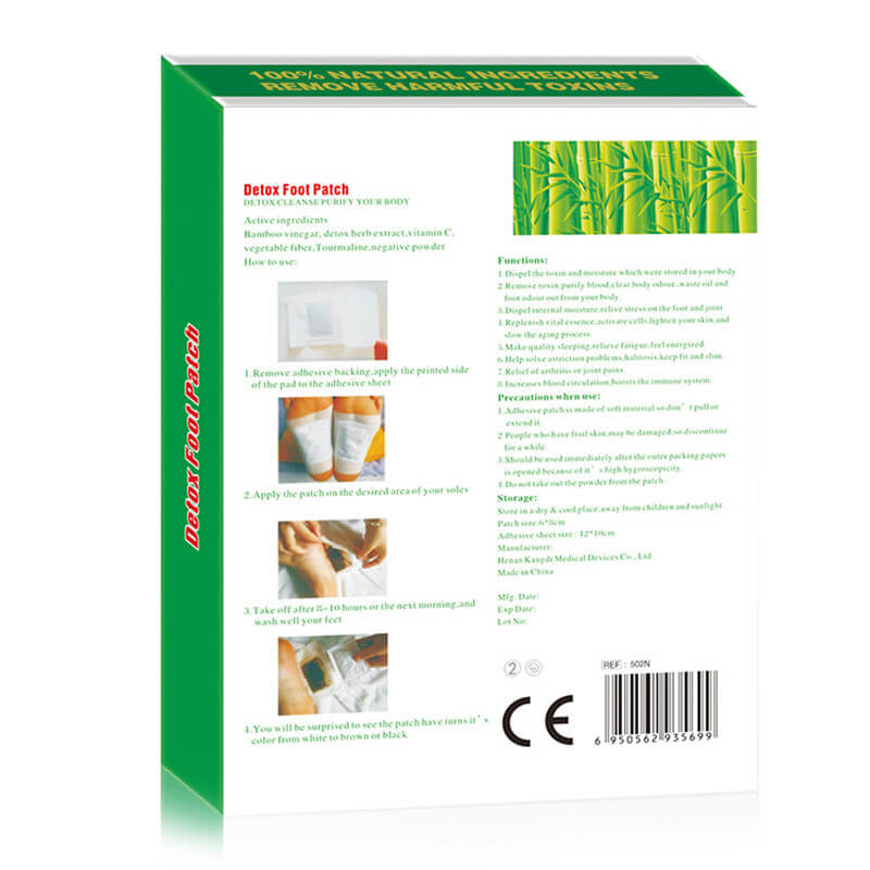 Adesivo para os pés com vinagre de bambu,Produtos OEM de Saúde e Bem-Estar | Fabricante de Soluções Personalizadas de Bem-Estar | Kongdy Health