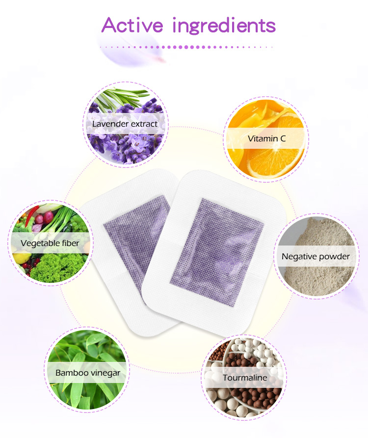 Custom lavender detox foot pads