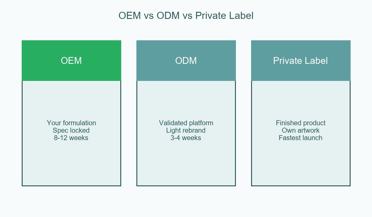 Massage Patch OEM vs ODM vs Private Label Comparison